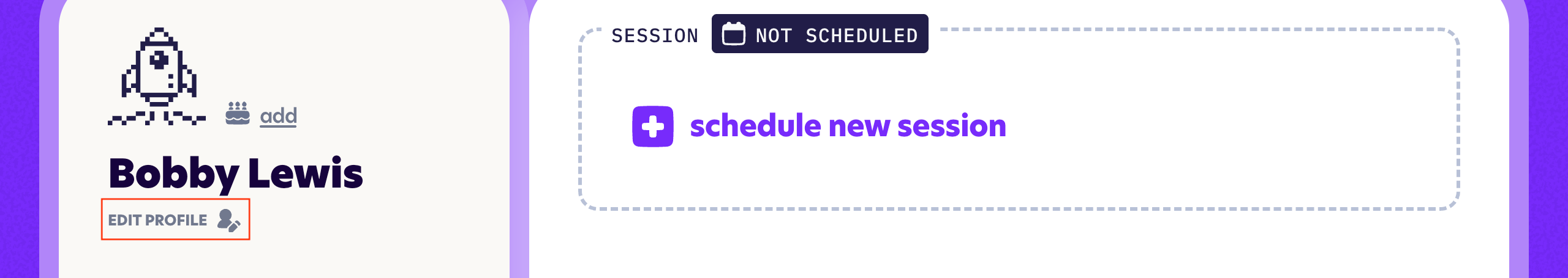 The Edit Client button in Card View