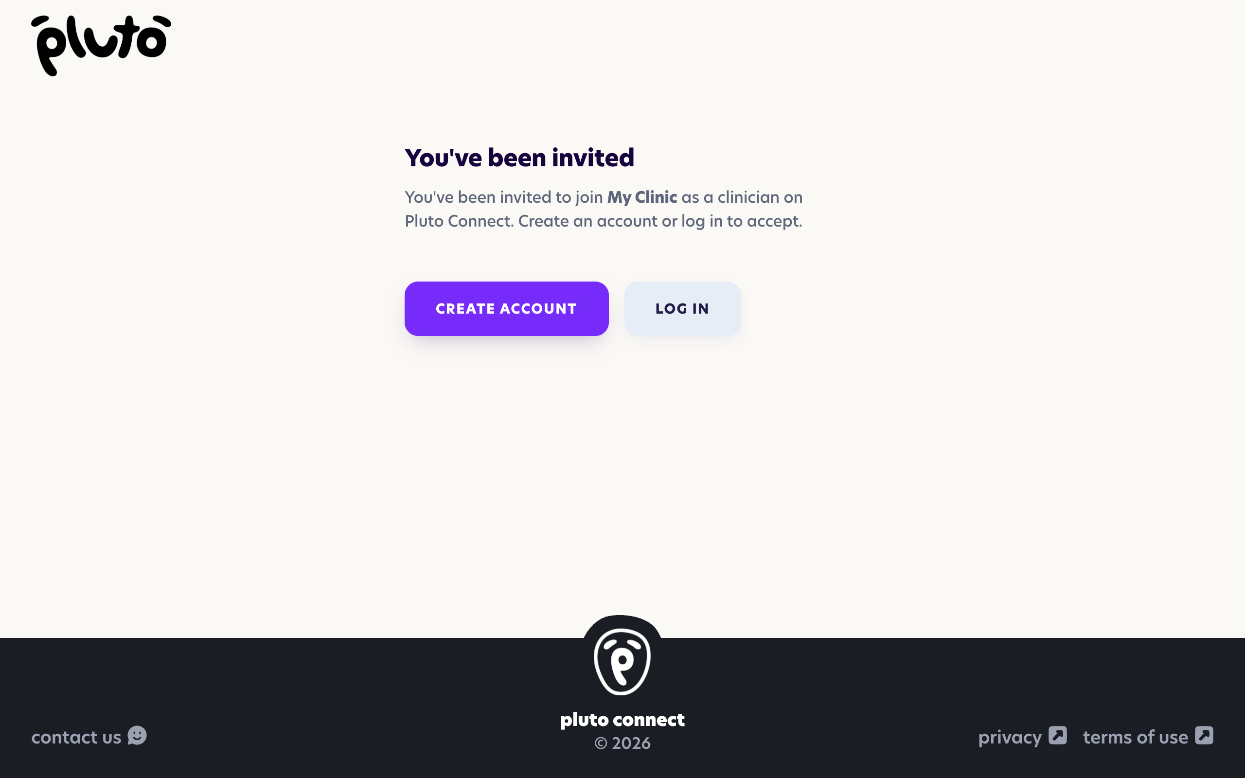 Click 'create account' at this screen.
